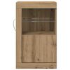 vidaXL LED-Sideboard 2 pcs Artisan-Eiche 41 x 37 x 67 cm Holzwerkstoff