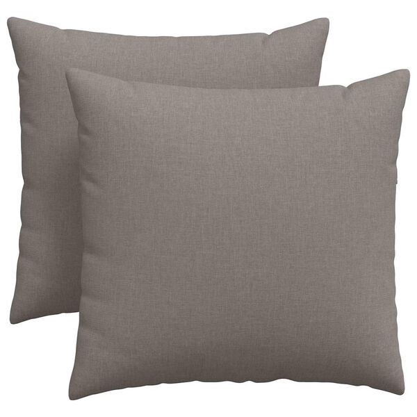 vidaXL Sofakissen 2 pcs Taupe 45 x 45 cm Stoff