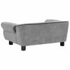 vidaXL Hundesofa Grau 72x45x30 cm Plüsch