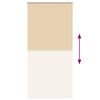 vidaXL Verdunkelungsrollo Beige 100x210cm Stoffbreite 95,7cm Polyester