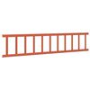 vidaXL Dachschneeschild Rot 600 x 2,5 x 20 cm Stahl