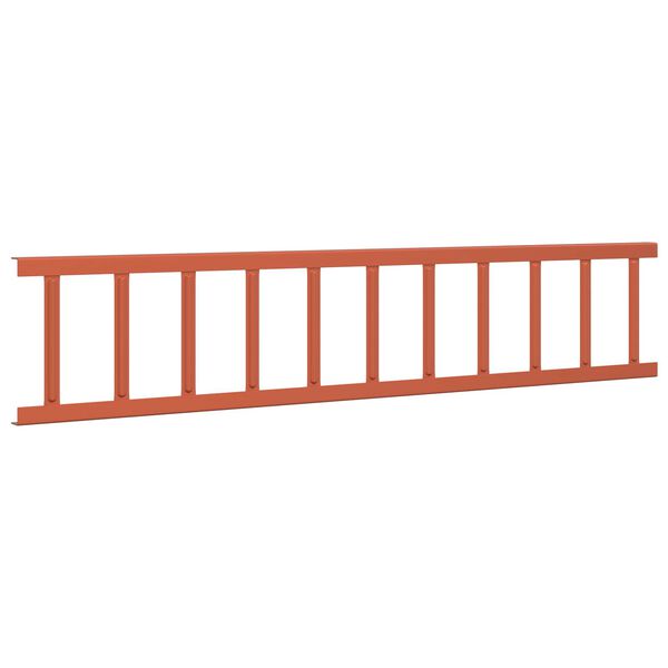 vidaXL Dachschneeschild Rot 600 x 2,5 x 20 cm Stahl