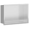vidaXL Duschnische Silber 30 x 20 x 9,5 cm Edelstahl