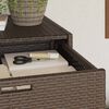 vidaXL Gartenschrank Braun 55x55x111 cm Poly Rattan