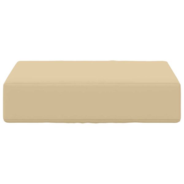 vidaXL Sitzkissen f&uuml;r Outdoor Beige 40 x 40 x 8 cm 100 % Polyester