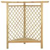 vidaXL Eckpergola mit Bank 166x81x174 cm Kiefernholz Imprägniert