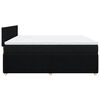 vidaXL Boxspringbett mit Matratze Schwarz 180x200 cm Stoff