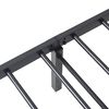 vidaXL Bettgestell ohne Matratze Klappbar Schwarz 75x190 cm Stahl
