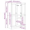 vidaXL Kleiderschrank mit T&uuml;r Kunsthandwerk Eiche 82,5 x 51,5 x 180 cm