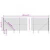 vidaXL Maschendrahtzaun mit Bodenh&uuml;lsen Gr&uuml;n 1,4x10 m