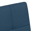 vidaXL Esszimmerst&uuml;hle mit Rollen 2 pcs Blau 58 x 65 x 94 cm Stoff