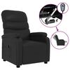 vidaXL Relaxsessel Elektrisch Schwarz Kunstleder