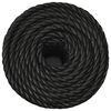 vidaXL Arbeitsseil Schwarz 12 mm 100 m Polypropylen