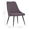 vidaXL Esszimmerst&uuml;hle 2 Stk. Taupe Stoff
