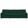 vidaXL Modulares Sofa mit Kissen Dunkelgr&uuml;n