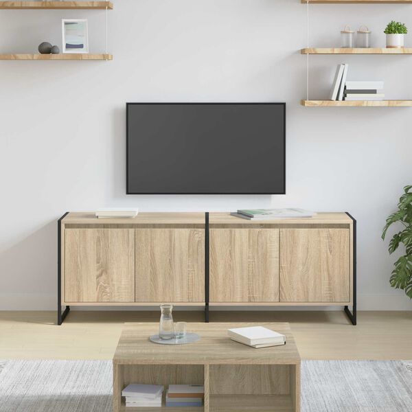 vidaXL TV-Schr&auml;nk Sonoma 140 x 36 x 49,5 cm Holzwerkstoff