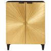 vidaXL Sideboard Schwarz und Gold 60 x 33 x 75 cm Massivholz Mango