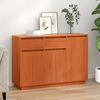 vidaXL Sideboard Wachsbraun 110 x 34 x 75 cm Massives Kiefernholz