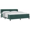 vidaXL Boxspringbett mit Kopfteil Dunkelgr&uuml;n 180 x 200 cm Samt