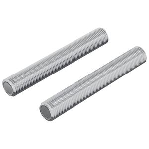 vidaXL Gewindestange 2 pcs Silber 8 x 55 mm Stahl