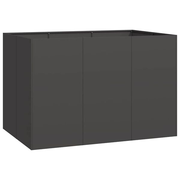 vidaXL Pflanzk&uuml;bel Schwarz 120x80x80 cm Stahl