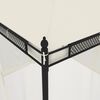 vidaXL Pavillon mit Netzwänden Creme 2,93x2,93 m Stahl