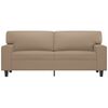 vidaXL 2-Sitzer-Sofa Cappuccino-Braun 140 cm Kunstleder