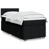 vidaXL Boxspringbett mit Matratze Schwarz 80x200 cm Stoff
