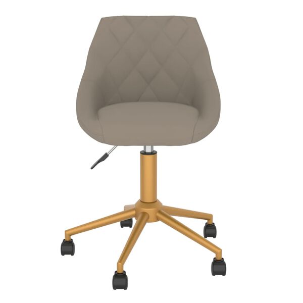 vidaXL Esszimmerst&uuml;hle 4 Stk. Drehbar Hellgrau Samt