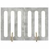vidaXL Faltbarer Haustierzaun 2 stk. Betongrau 100,5 x 38 x 70 cm
