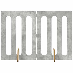 vidaXL Faltbarer Haustierzaun 2 stk. Betongrau 100,5 x 38 x 70 cm