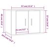vidaXL TV-Wandschrank Braun Eichen-Optik 57x34,5x40 cm
