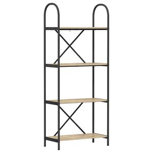 vidaXL B&uuml;cherregal 4 Ebenen 60 x 30 x 146 cm Holzwerkstoff