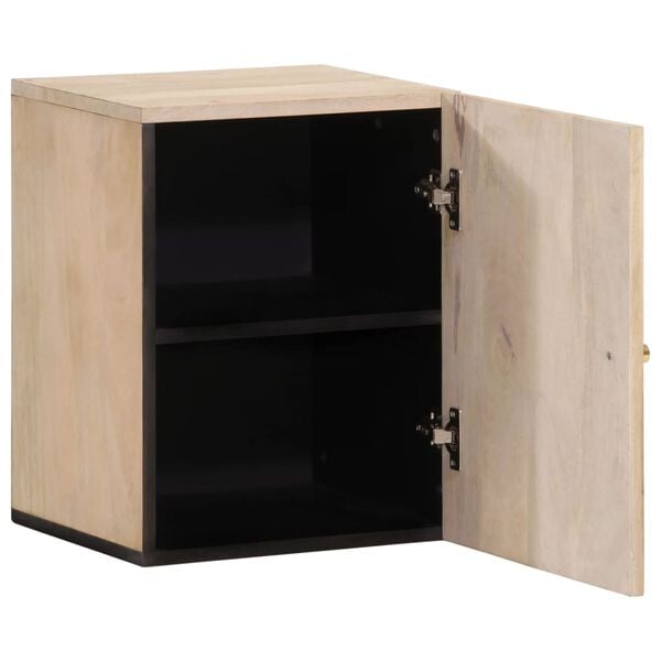 vidaXL Bad-Wandschrank 38x33x48 cm Massivholz Mango
