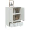 vidaXL Highboard Weiß 68x39x101,5 cm Stahl