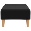 vidaXL Fu&szlig;hocker Schwarz 78x56x32 cm Stoff