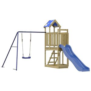 vidaXL Spielturm Impr&auml;gniertes Kiefernholz