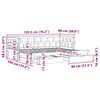 vidaXL Tagesbett Ausziehbar mit Schubladen ohne Matratze 90x190 cm