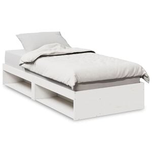 vidaXL Tagesbett ohne Matratze Wei&szlig; 100x200 cm Massivholz Kiefer