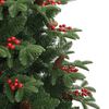 vidaXL K&uuml;nstlicher Weihnachtsbaum Klappbar mit Zapfen & Beeren 240 cm