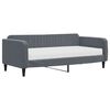 vidaXL Tagesbett mit Matratze Dunkelgrau 90x190 cm Samt