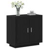 vidaXL Sideboard Schwarz Eichen-Optik 80 x 40 x 75 cm Holzwerkstoff
