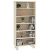 vidaXL CD-Schrank HAMAR Honigbraun 45x18x100 cm Massivholz Kiefer