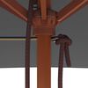 vidaXL Sonnenschirm mit Holz-Mast 150x200 cm Anthrazit