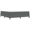 vidaXL Boxspringbett Dunkelgrau 180 x 200 cm Stoff