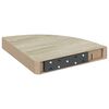 vidaXL Eck-Wandregal 2 Stk. Eiche und Wei&szlig; 25x25x3,8 cm MDF