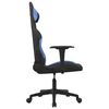 vidaXL Gaming-Stuhl mit Massagefunktion Schwarz und Blau Stoff