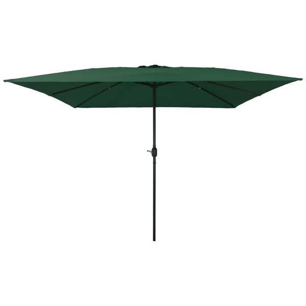 vidaXL Gartenparasol Grün und Schwarz 295 x 295 x 245 cm