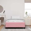 vidaXL Boxspringbett mit Matratze Rosa 120 x 190 cm Stoff