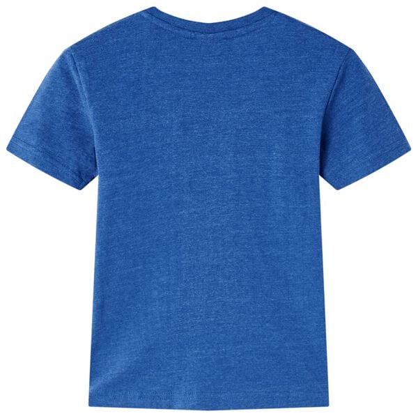 Kinder-T-Shirt Dunkelblau Melange 140